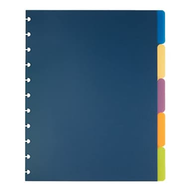 TUL Custom Note-Taking System Discbound Tab Dividers, 8 1/2" x 11", Letter Size, Assorted Colors