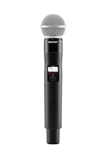 Shure QLXD2 Handheld Transmitter with SM58 Vocal Mic Capsule for QLX-D Digital Wireless Systems, Receiver Sold Separately, H50 Band