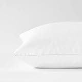 Saatva Down Alternative Pillow - Hypoallergenic Pillow with Plush & Airy Feel - Breathable Organic Cotton Cover - Lofty Microdenier Down Alternative - Queen (28"x16"), 1 Pack