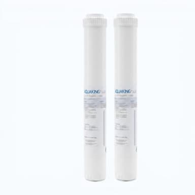 C Pure 2 Pack High Efficiency Water Filtration Replacement Cartridge Compatible with AQUAKING PSC20 20" | 25 Micron | 3 GPM | Scale, Taste & Odor Reduction | Fits AQUAKING22, 20, Everpure EV9100-22