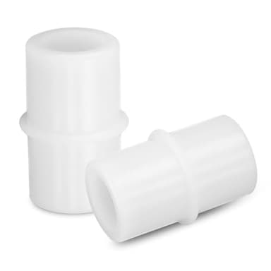 CPAP Hose Coupler, CPAP Connector Tubing for Connecting Two Standard 22mm CPAP Tubing Together, 15mm ID x 22mm OD CPAP Hose Connectors, 2 Pack