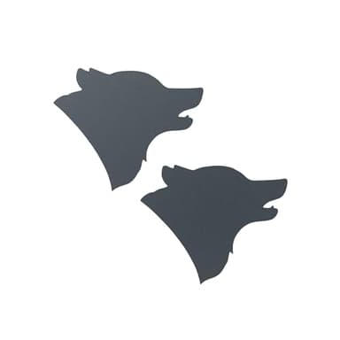 Grey Wolf Head Die Cuts - Wolf Party Supplies - Fantasy Party Supplies - Wolf Birthday Party Decor - Wolf Die Cuts - Wolf Bulletin Board - 25 pieces