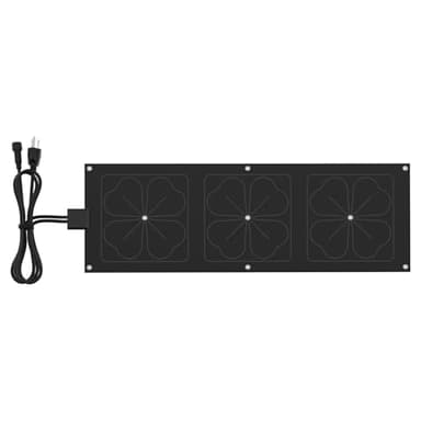 10" x 30" Premium Heated Snow Melting Mat, TPO Material, -40°F Cold Resistance, 0.22" Thick Vehicle-Grade Ice Mat with Overload Protection & Thermostat, Non-Slip for Driveways, Walkways, Stairs