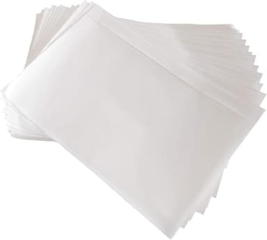 BEUYI Clear 9.5'' x 6.7'' Packing List Envelopes, Adhesive Shipping Label Pouches/Sleeves, Easily Fits Half of Letter-Size Paper (120 Pack)