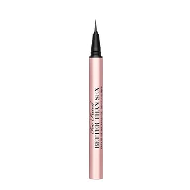 Too Faced Better Than Sex Easy Glide Liquid Eyeliner | Flake & Waterproof Liquid Eyeliner For Intense Pigment, 0.02 Fl Oz, Black
