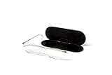 ThinOptics Unisex Adult Glasses Reading, Regular Case / Rectangle Clear, 2.00 US