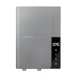 Electric Tankless Water Heater, 11kW 240V, On-Demand Hot Water Heater, LED Temperature Display, Self-Modulating Energy Saving, Space-Saving Design, Ideal for Bathroom (11KW, Gray)