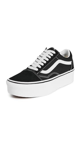 Vans UA Old Skool Stackforms, Black/True White, 7 US Women/5.5 US Men