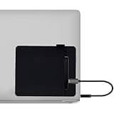 RIVEENY Portable Hard Drive Sleeve for Laptop, Adhesive Pouch for Laptop, Compatible with External Portable SSD, USB Cable Battery Pack, Wireless Mouse, Cables, Earphones (Black)