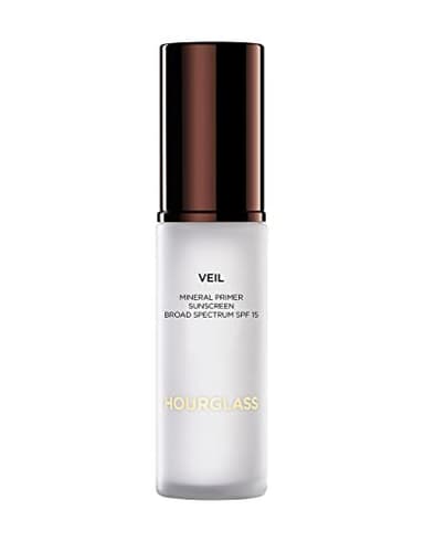 Hourglass Veil Mineral Primer, Face Primer That Extends Face Makeup Wear, Creates Smooth, Even Skin, Conceals Redness, and Minimizes Pores, Lines and Wrinkles, Oil-Free and SPF 15 Protection