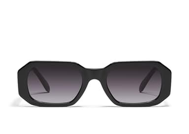 Quay - Womens Sunglasses, Square Lenses with UV Protection (Hyped Up, Black)