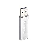 SecuX Forte - Encrypted USB Flash Drive - USB 3.2 Gen 1 - XTS-AES Encryption - Password Authentication - Automatic Locking - Silver Metal Casing (64, GB)