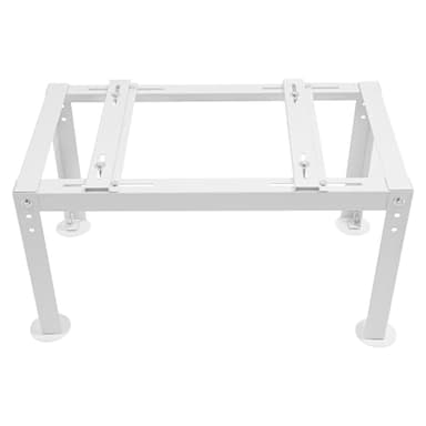 Mini Split Ground Stand, Indoor&Outdoor Condenser Stand,Floor Standing Air Conditioning Ground Stand with 770 Lbs Load-bearing Capacity (White)