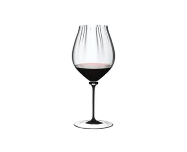 Riedel 4884/67 D Fatto A Mano Performance Pinot Noir Wine Glass, 29 oz, Clear, Black Stem