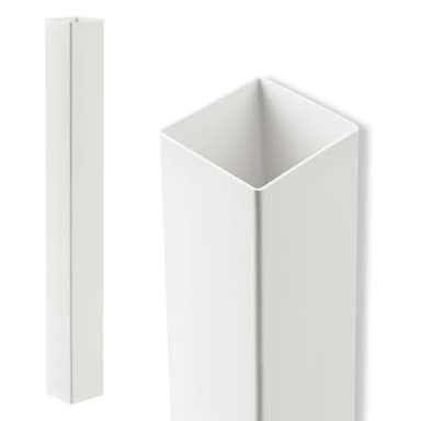 NIDAYE 4 Pieces 4" x 4" x 48" Vinyl Fence Post Sleeves, Railing Fence Post Wraps for Deck/Porch/Mailbox/Patio/Balcony