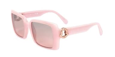 Moncler Sunglasses ML 0244 Promenade 72Z Milky Candy Pink, Pink Gold Logo/Peac