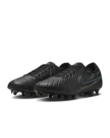 Nike Tiempo Legend 10 Pro Firm-Ground Low-Top Soccer Cleats (DV4333-002, Black/Deep Jungle/Black) Size 10