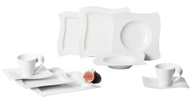 Villeroy & Boch NewWave 30-Piece Basic Dinnerware Set, White