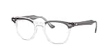 Ray-Ban RX5398 Eyeglasses Bundle: RX 5398 HAWKEYE 8111 Hawkeye Gray On Trasparent and Universal Anti-slip Silicone Leash