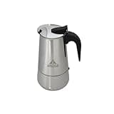 IMUSA USA B120-22061M Stainless Steel Stovetop Espresso Coffeemaker 4-Cup, Silver