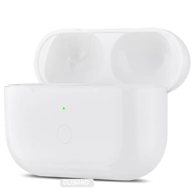 OLEBAND Replacement for Airpods Pro 2&1 Charging Case:Easy to Pair Your Air pods Pro Earbuds with Pairing Button,Support Both Wired and Wireless Charging,for iPods Pro 1st/2nd Gen(White)