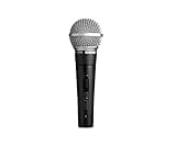Shure SM58 Pro XLR Dynamic Microphone with On/Off Switch - Professional Studio & Live Performance Cardioid Mic for Vocals, Podcasting, and Recording (SM58S)