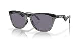 Oakley OO9289 Frogskins Hybrid Round Sunglasses, Matte Black/Prizm Grey, 55 mm