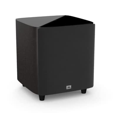 JBL Studio 650P, Dark Wood - Powered Subwoofer - 10” PolyPlas Cone Woofer with Dual Down-Firing Tuned Ports & 250w Rms Amplifier