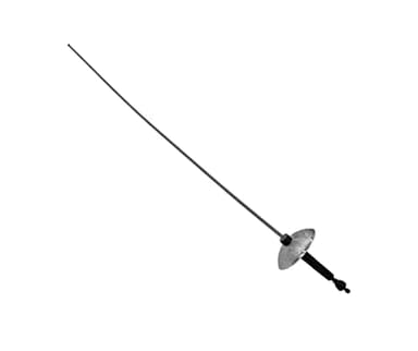 Nicky Bigs Novelties 25" Plastic Silver Knight Fencing Foil Sword - Medieval Cosplay Rapier Musketeer- Adult Halloween Costume Accessory Prop, 25- Inch Long, Silver/Black