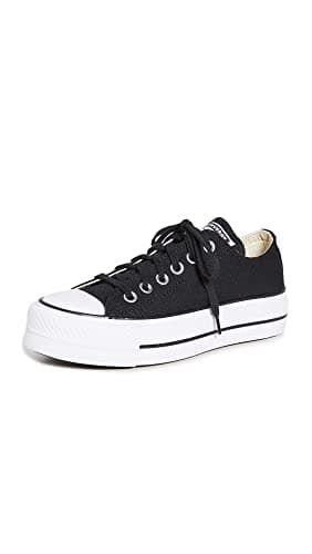 Converse Women's Chuck Taylor All Star Lift Sneakers, Black/White/White, 7 Medium US