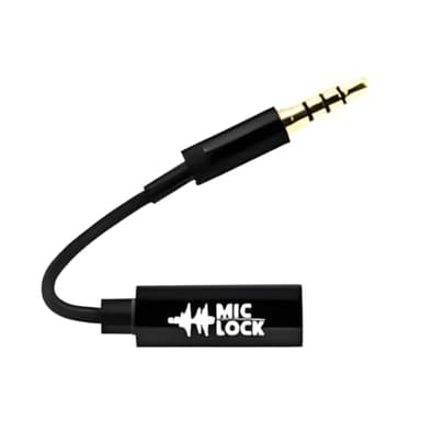 Mic-Lock Microphone Security with SoundPass - Audio and Data Security Privacy Protector - 3.5mm to 3.5mm Adapter (Single Pack)