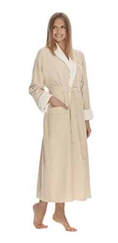 Women's Microfiber Robe by BOCA - Luxury Hotel Bathrobe, Long Spa Robes for Women - Generous Sizing