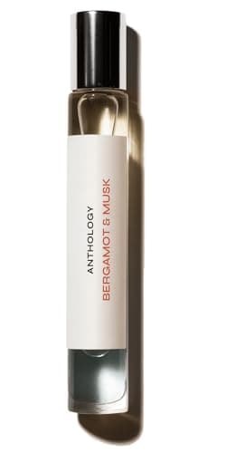 Anthology Bergamot & Musk Perfume Oil Roll-On 9ml | Citrus, Musk, Woody Notes | Fresh, Long-Lasting Fragrance Rollerball