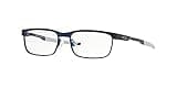 Oakley Youth OY3002 Steel Plate XS Rectangular Prescription Eyewear Frames, Matte Midnight/Demo Lens, 48 mm