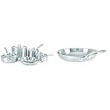 Viking Professional 5-Ply Stainless Steel Cookware Set, 10 Piece & 5-Ply Stainless Steel Fry Pan, 12 Inch
