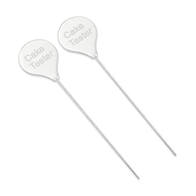 LKNNEASTO 2PCS Cake Tester for Baking Doneness - 7.6 Inch Premium Stainless Steel Cake Testers, Reusable Baking Testing Skewers for Perfect Cakes, Muffins, Breads and Pastries