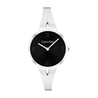 Calvin Klein Joyful - Women's 2H Quartz Watch Stainless Steel Case Bangle Bracelet - Water Resistant 3 ATM/30 Meters - Adjustable Links for a Custom Fit - 30 mm