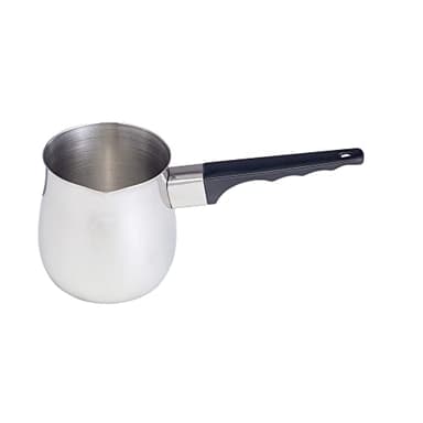 Fino Stainless Steel Turkish Coffee Pot - Professional 18/8 Warmer for Stovetop Coffee, Milk, Tea, Hot Chocolate - Delicious Daily Beverages - 24-Ounce