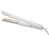 Kristin Ess 3-in-One Professional Titanium Hair Straightener, Curler and Beach Waver Combo for Women with Curly, Frizzy + Thick Hair - 1 1/4 Inch Dual Voltage Flat Iron + Travel Cap - 440 Degree Heat