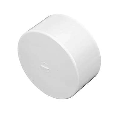 NDS 6P06 PVC S&D Cap, 6-Inch, Makes Solvent-Weld Connections, for Use with 6-Inch Sewer and Drain Pipe, White