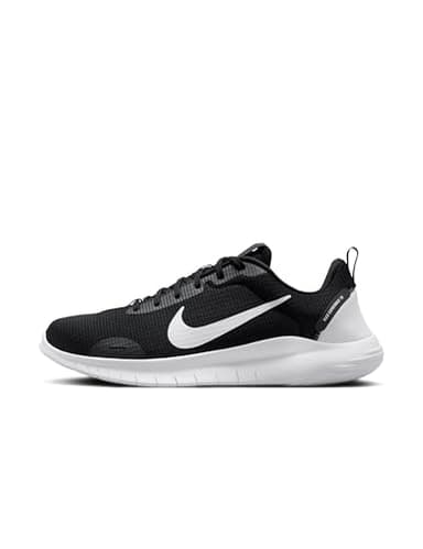 Nike Men's Flex Experience Run 12 Road Running Shoes, Black/White-Dark Smoke Grey, 13