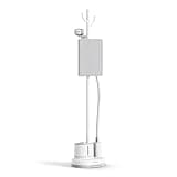 Rowenta Steamer for Clothes with Ironing Board, Home Steam, Stainless Steel Full Size Steamer, 47.33oz Water tank, Hanger rack for Clothes, Compact, 1800 Watts, White IS3250