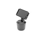 WeatherTech CupFone Two View – Adjustable, Universal Cup Holder Phone Mount Car & Truck Accessory – Best Design for iPhone & Smartphone Charging – Black Plastic Knobs