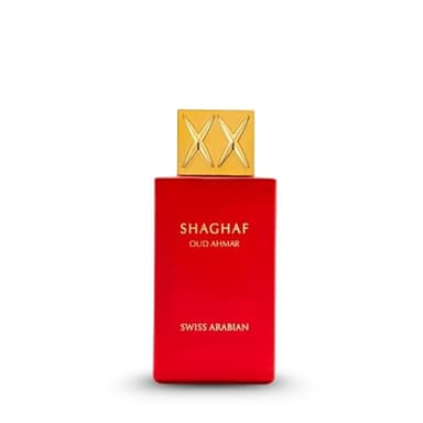 Swiss Arabian Shaghaf Oud Ahmar - Luxury Products From Dubai - Long Lasting And Addictive Personal EDP Spray Fragrance - Seductive, Signature Aroma - The Luxurious Scent Of Arabia - 2.5 oz