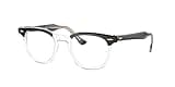 Ray-Ban RX5398 Eyeglasses Bundle: RX 5398 HAWKEYE 2034 Hawkeye Black On Transparent and Universal Anti-slip Silicone Leash