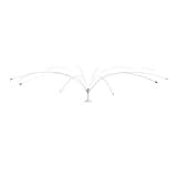 Bird B Gone - Bird Spider 360 Repellent - Deters Seagulls and Other Birds from Landing - Durable Weatherproof Design - for Boats, Docks, Roofs, Etc - Easy Installation - with PVC Base - 6ft