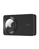 Belkin Apple AirTag Secure Wallet Insert - Thin Wallet Holder - Ultra Slim & Flexible Credit Card Size Insert for Purse, Handbag, Pocket, Backpack - Accessories for Apple AirTag - Black (2-Pack)