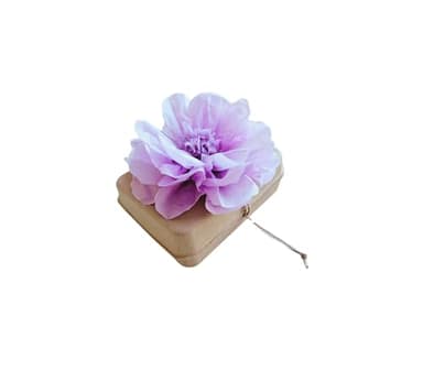 Biodegradable Urn for Water and Ground Burial Lilac Tissue Paper Flower (Large - Adult)