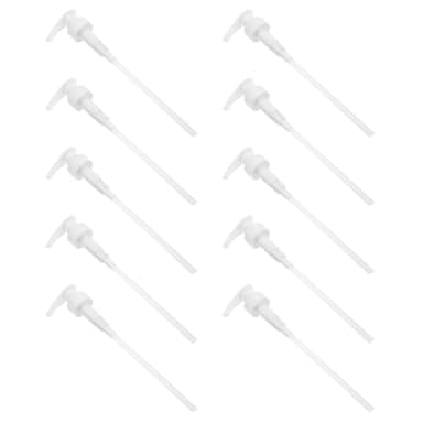 TIDTALEO 10 Pcs Shampoo Pump Replacement Pressing Bottle Pump Head 3.3cm for Shower Gel and Lotion Bottles Refillable Container Accessories for Bathroom Use