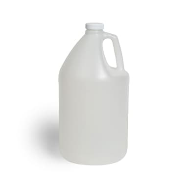 FastRack 1-Pack 1 Gallon Water Bottle - Round Plastic Jug Container with Lid | White Food Grade Gallon Water Jug, BPA-Free, Leak-Proof Pitcher with Lid Fermentation, Brewing, Storage & More